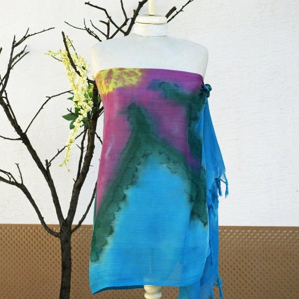 Pareo šatka Cloth Turquoise, 70x190 cm