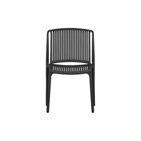 Čierna záhradná stolička Billie - WOOOD-image-4