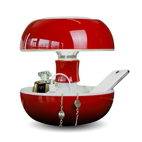 Stolná lampa a nabíjačka v jednom Joyo Classic, červená