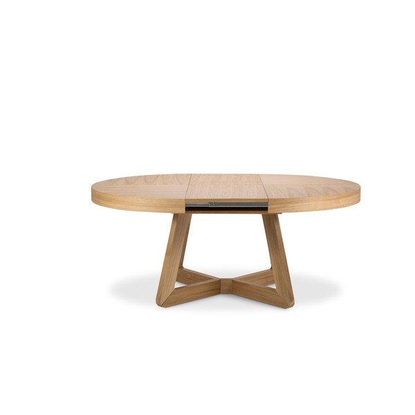 Rozkladací stôl s nohami z dubového dreva Windsor & Co Sofas Bodil, ø 130 cm-image-3