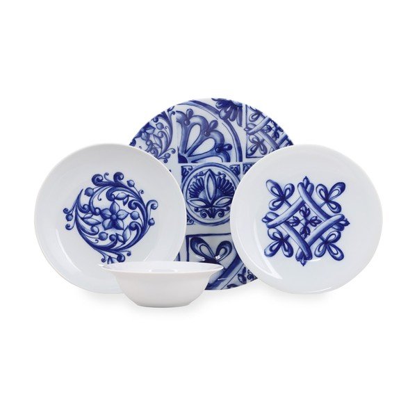 24-dielna sada porcelánového riadu Kutahya Manilla