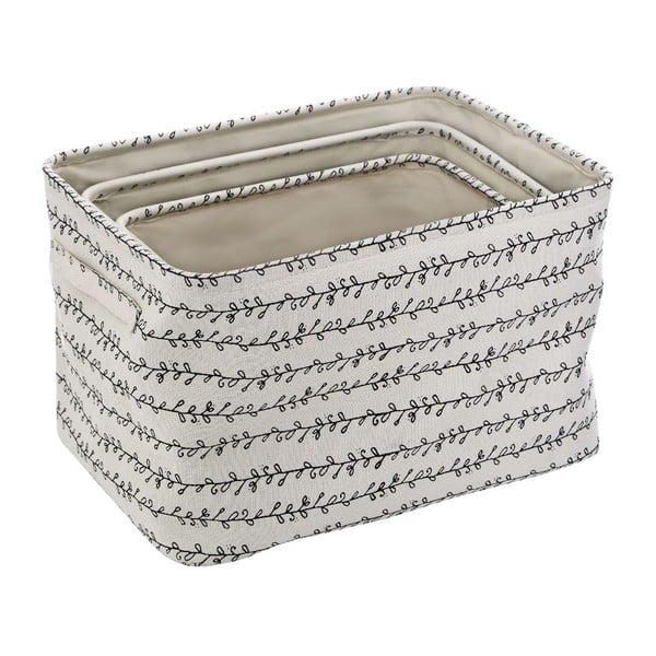 Sada 3 úložných boxov z plátna Premier Housewares Twiggy-image-1