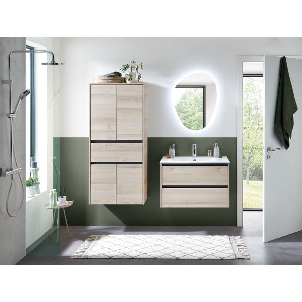 Nástenné zrkadlo s osvetlením 55x72 cm Quickset 393 – Pelipal-image-4