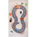 Krémový prateľný detský hrací koberec 120x180 cm Race Garage – Vitaus