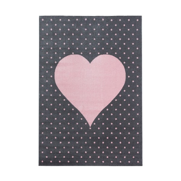 Ružovo-sivý detský koberec 140x200 cm Bambi – Ayyildiz Carpets