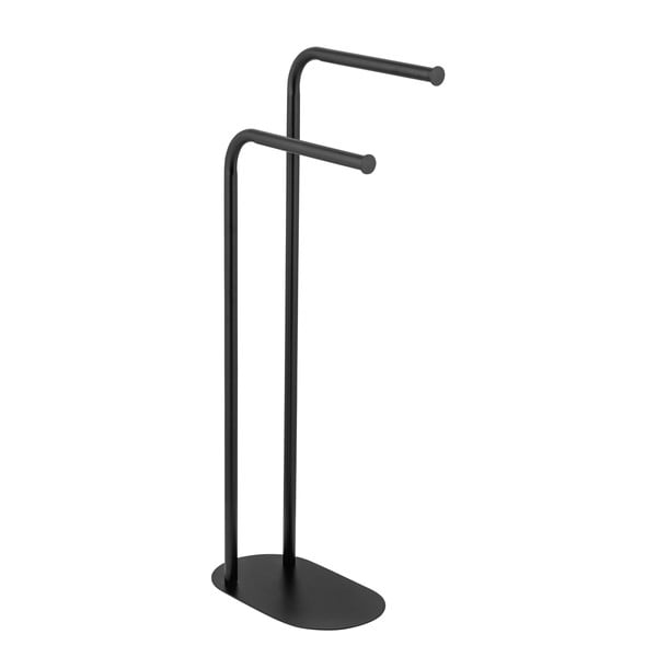 Čierny oceľový stojan na uteráky Levante – Wenko