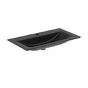 Matne čierne keramické umývadlo 84x46 cm Silk Black – Ideal Standard