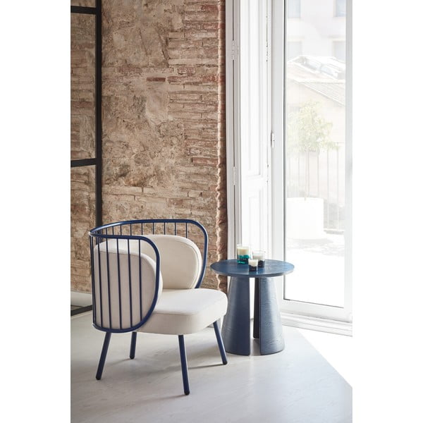 Modrý odkladací stolík Teulat Cep, ø 50 cm-image-1