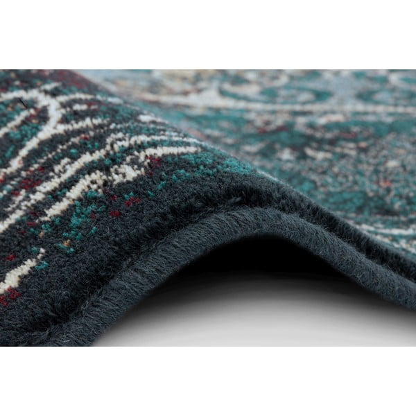 Vlnený koberec v petrolejovomodrej farbe 160x240 cm Ann – Agnella-image-2