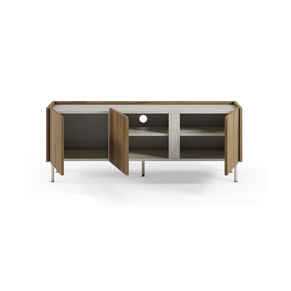 TV stolík v dekore duba v prírodnej farbe 140x54x35,5 cm Lucile – Marckeric-image-2