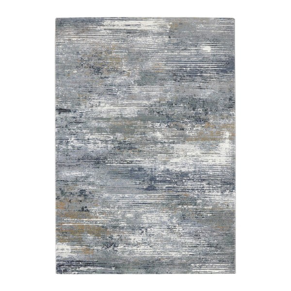 Sivo-modrý koberec Elle Decoration Arty Trappes, 80 × 150 cm
