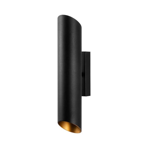 Nástenné svietidlo v čiernej a zlatej farbe ø 8 cm Cut – Opviq lights