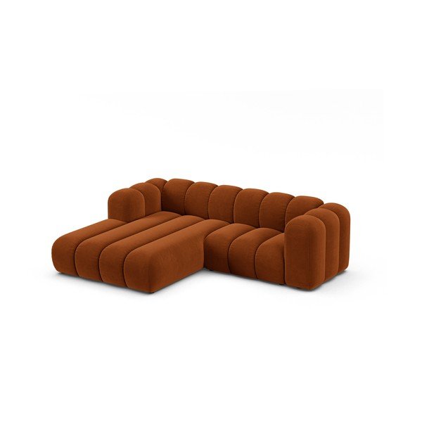 Oranžová rohová pohovka (ľavý roh) Lupine – Micadoni Home-image-1