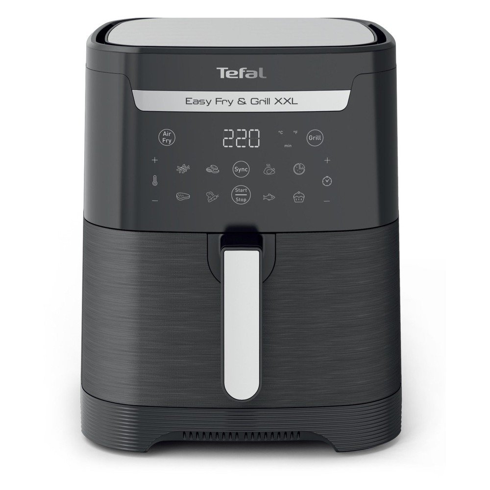 E-shop Čierna teplovzdušná fritéza Easy Fry & Grill XXL EY801815 – Tefal