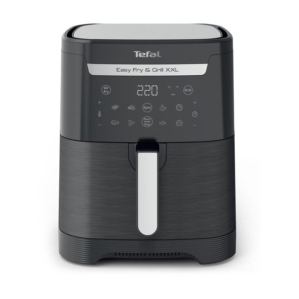 Čierna teplovzdušná fritéza Easy Fry & Grill XXL EY801815 – Tefal