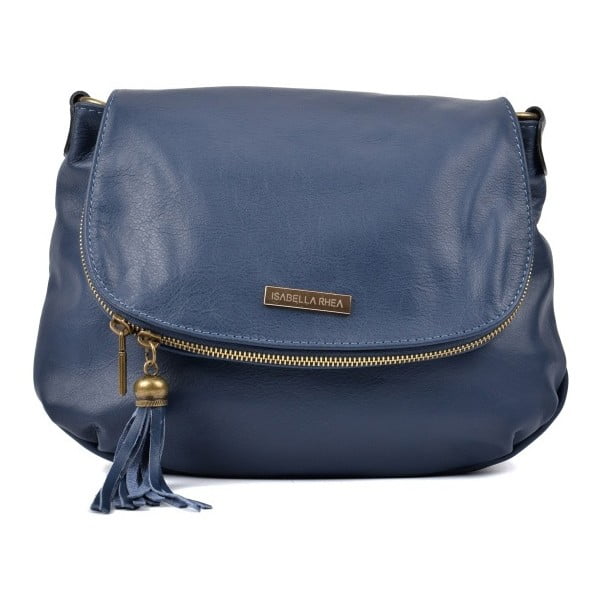 Modrá kožená kabelka Isabella Rhea Dunia