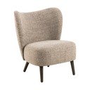 Béžové kreslo z textílie buklé Elmont – Actona