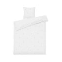 Biele obliečky na jednolôžko z bavlneného perkálu 140x200 cm Daisy – JUNA