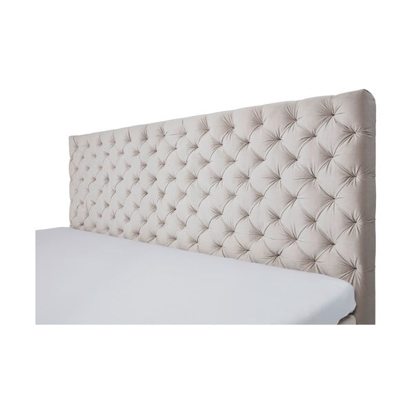 Biela/krémovobiela boxspring posteľ 200x200 cm La Maison – Meise Möbel-image-1