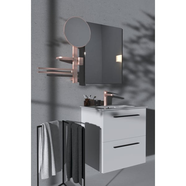 Nástenné zrkadlo s poličkou/s vešiakom ø 33 cm ALU+ – Ideal Standard-image-2