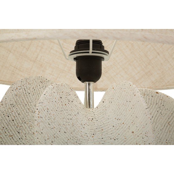 Krémovobiela stolová lampa s textilným tienidlom (výška  63 cm) Ester – Mauro Ferretti-image-2