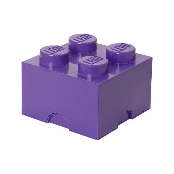 Fialový úložný box štvorec LEGO®
