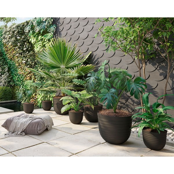 Kvetináč z recyklovaného plastu ø 30 cm Havana – Artevasi-image-1