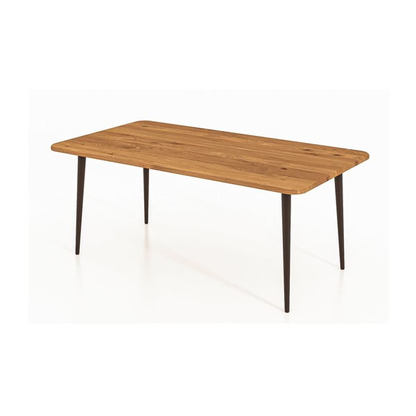 Konferenčný stolík z dubového dreva v prírodnej farbe 60x110 cm Kula - The Beds-image-3