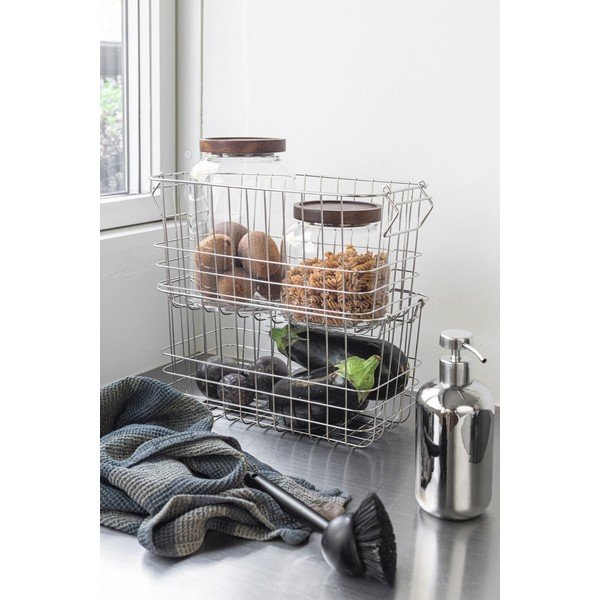 Drôtený kovový košík 31x16,5x16 cm Store It – Mette Ditmer Denmark-image-2