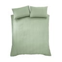 Zelené krepové obliečky na dvojlôžko/predĺžené 230x220 cm Heatset Wave – Catherine Lansfield