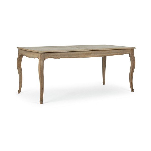Rozkladací jedálenský stôl s prídavnou doskou z mangového dreva 90x180 cm Domitille – Bizzotto