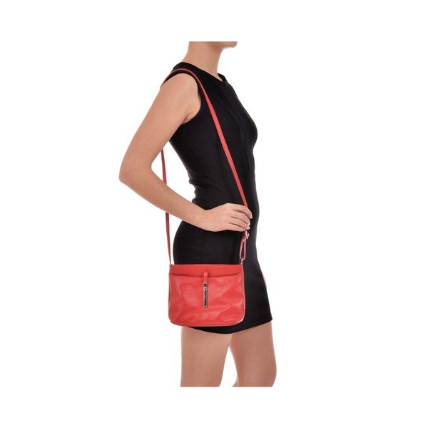 Červená kožená kabelka Roberta M Tulum Rosso-image-3