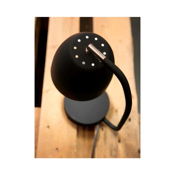 Čierna stolová lampa s kovovým tienidlom (výška 28 cm) Newport – it's about RoMi-image-3