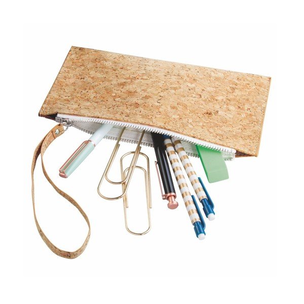 Kozmetická taštička z korku a vegánskej kože InterDesign Quin Accessory Clutch-image-4