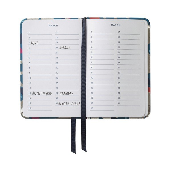 Zápisník na adresy a narodeniny Busy B Floral-image-3