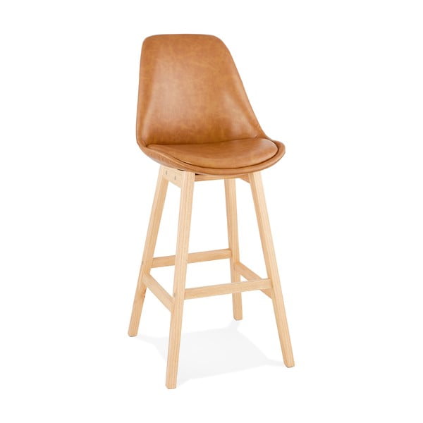 Hnedá barová stolička Kokoon Janie, výška sedu 75 cm