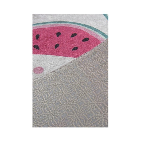 Sada 2 bielo-ružových kúpeľnových predložiek Tropica Watermelon-image-1