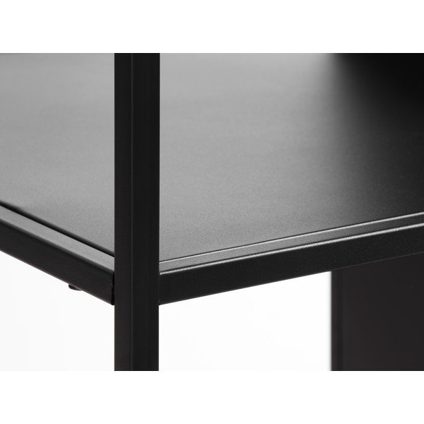 Čierna kovová knižnica 90x180 cm Malibu - Unique Furniture-image-4