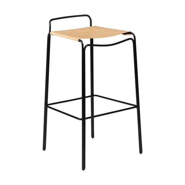 Hnedá barová stolička (výška sedadla 77 cm) Paz – DAN-FORM Denmark