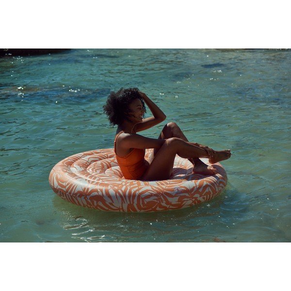 Oranžový nafukovací plážový matrac The Nice Fleet Bahia-image-1