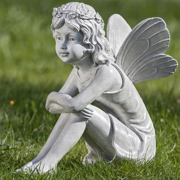 Záhradná dekorácia v tvare anjela Boltze, výška 37 cm