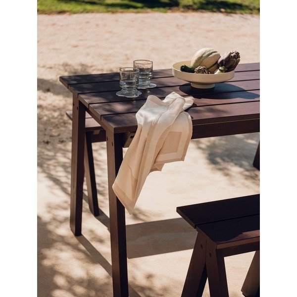 Záhradný jedálenský stôl z borovicového dreva 77x140 cm Navo – noo.ma-image-3