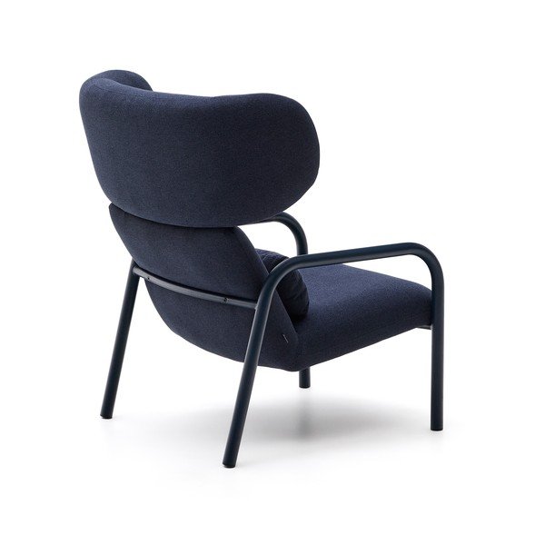 Tmavomodré kreslo Inari – Kave Home-image-4