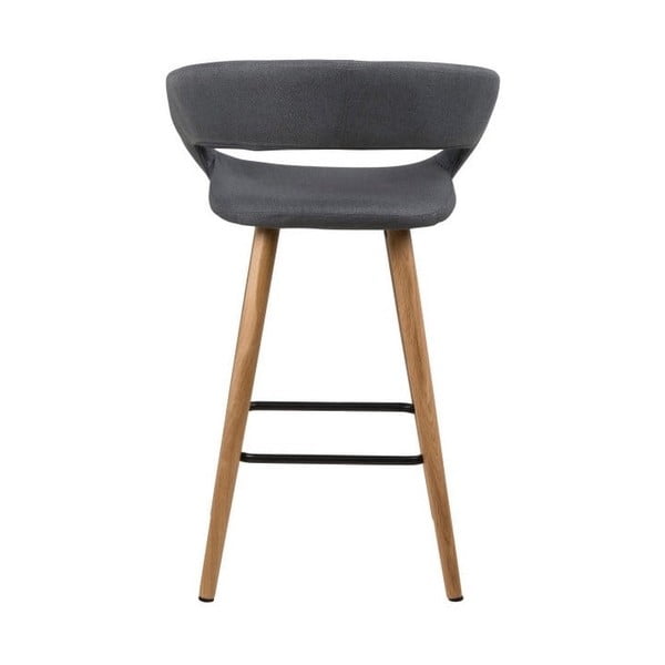 Súprava 2 tmavosivých barových stoličiek Gill – Actona-image-2