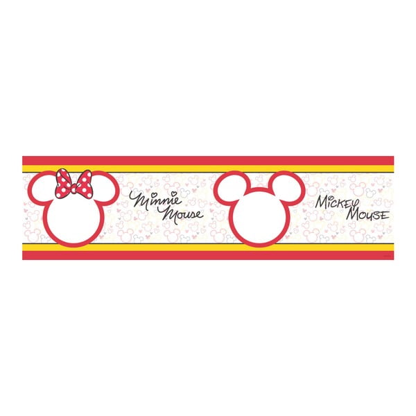 Samolepiaca bordúra AG Design Mickey & Minnie, dĺžka 5 m