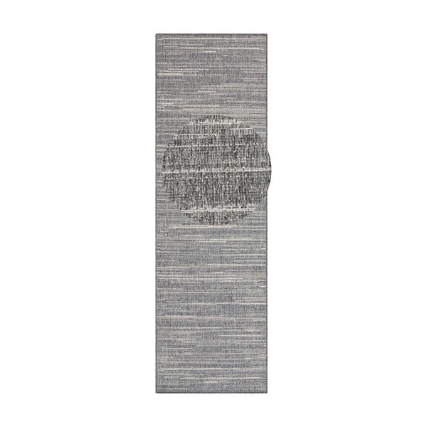 Sivý vonkajší koberec behúň 350x80 cm Gemini - Elle Decoration