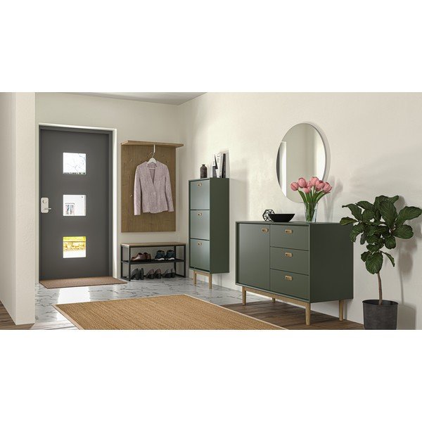 Zelená výklopná skrinka na topánky Svea – Tenzo-image-1