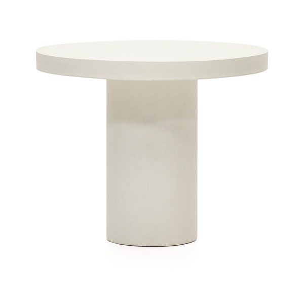 Betónový okrúhly záhradný jedálenský stôl ø 90 cm Aiguablava – Kave Home-image-2