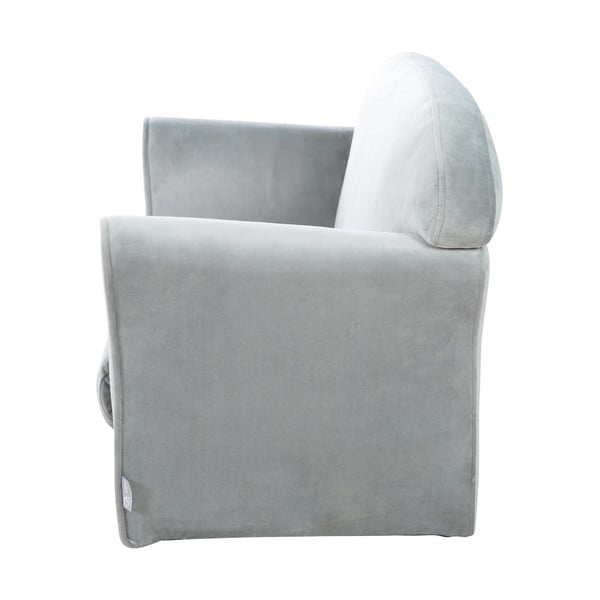 Svetlosivá zamatová detská pohovka 78 cm Lil Sofa – Roba-image-2