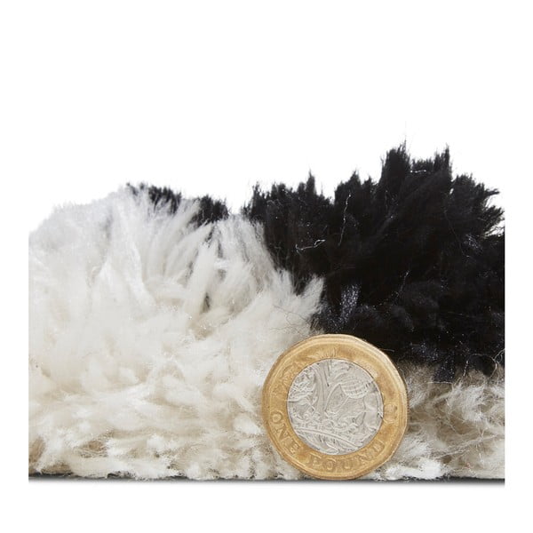 Béžovo-čierny ručne tuftovaný koberec Think Rugs Morocco Ivory & Black, 120 × 170 cm-image-1